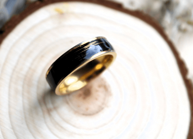 Bague Eden - Crins ou poils inclus en résine